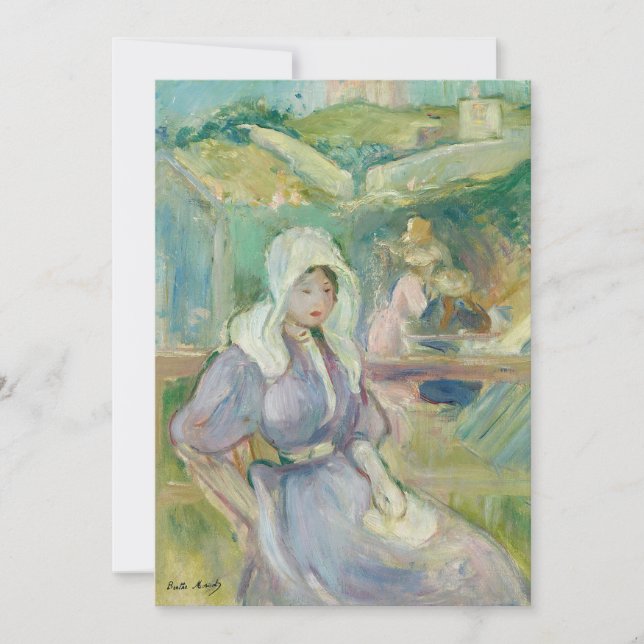 Sur La Plage À Portrieux | Berthe Morisot (Frente)