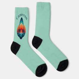 Surf Board Beach Socks