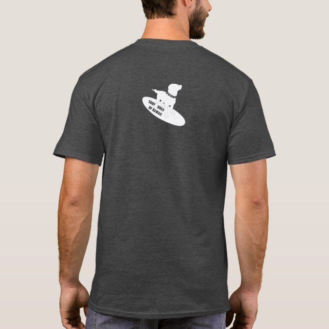 Surf Cães Havaí Melhor Que Camiseta (Verso)