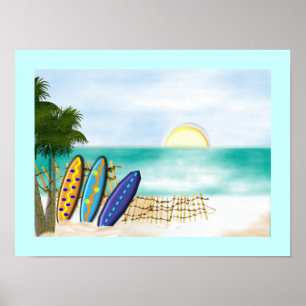 Surf Conselhos Beach Sunny Sea View Poster Impress