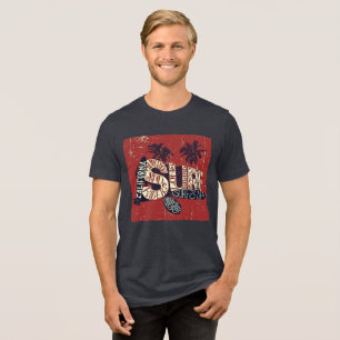 Surf da Califórnia - Retro Tri-Blend Tee