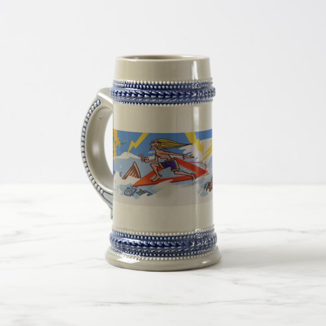 Surf Da caneca de cerveja De Triângulo Das Bermuda (Frente Esquerda)