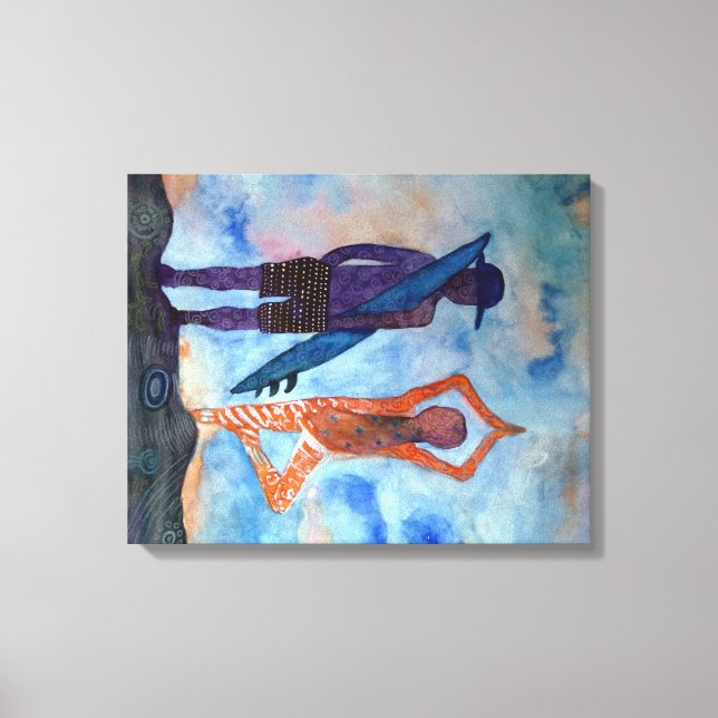 Surf de ioga legal Impressão de Solteiro sunset (Frente)