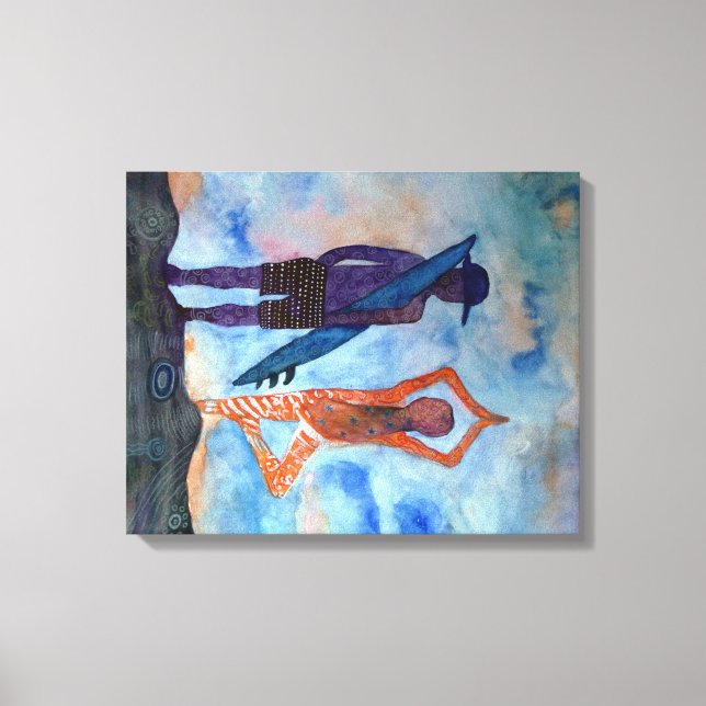 Surf de ioga legal Impressão de Solteiro sunset (Frente)