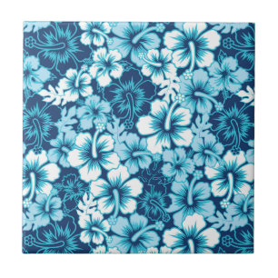 Surf Floral Hibiscus Pattern