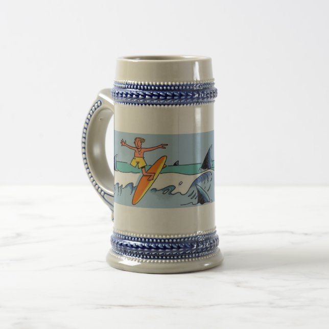 Surf Florida caneca de cerveja (Frente Esquerda)