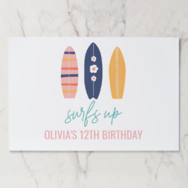 Surfa para cima de lugares de festa de aniversário