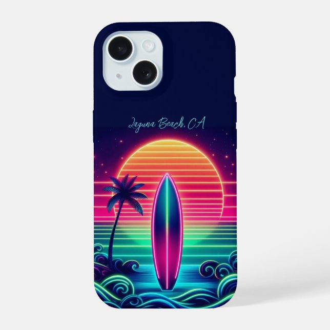  Surfando o Pôr do Sol Neon  (Verso)