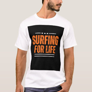 Surfar na design de camiseta salva-vidas