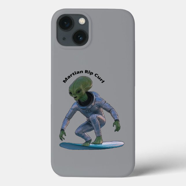 Surfboard Surfing Space Marcian dirigindo um URM d (Verso)