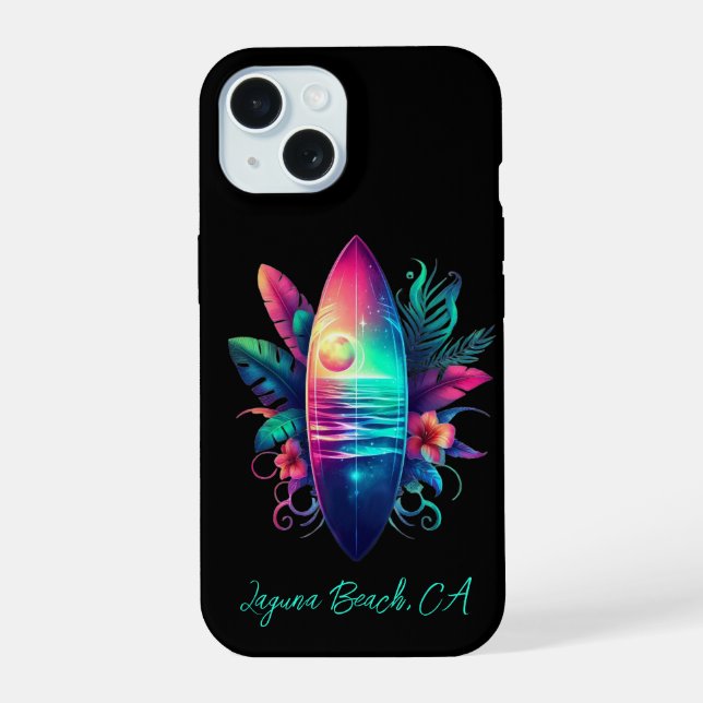 Surfboard Tropical Beach- (Verso)