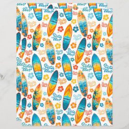 Surfboards Scrapbook Paper