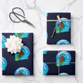 Surfe De Pé Grande Andando De Ondas Diversão Sasqu