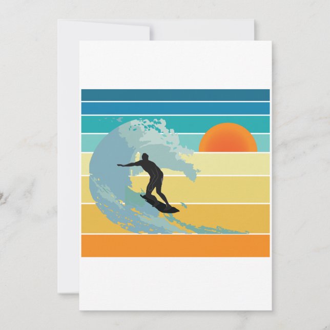 Surfer Dude Vintage Sunset (Frente)