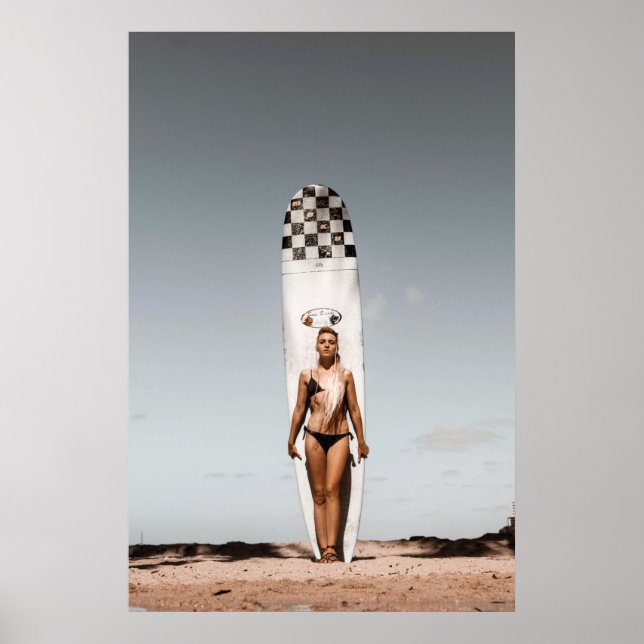 Surfer Girl ~ Hawaii Poster (Frente)