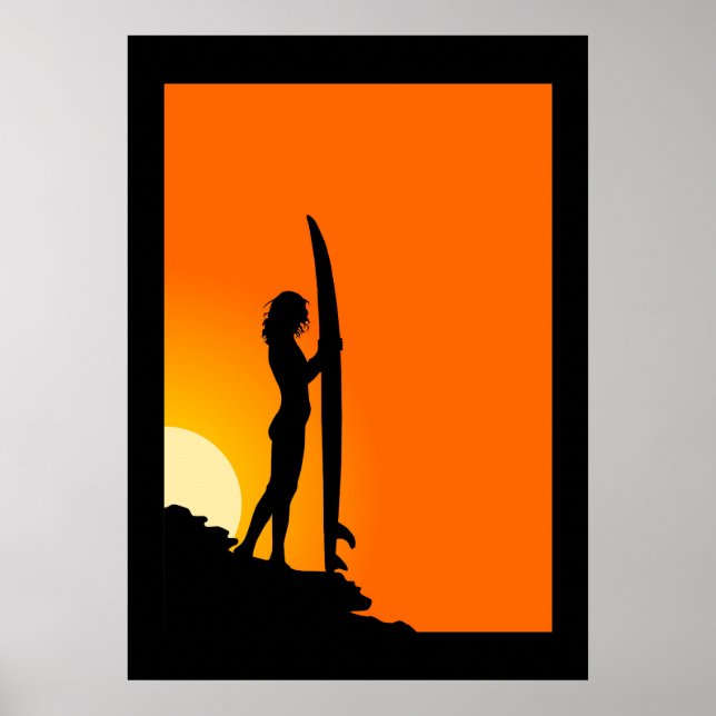 Surfer Girl Poster (Frente)