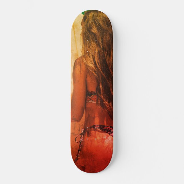 Surfer Girl Skateboard Deck (Frente)