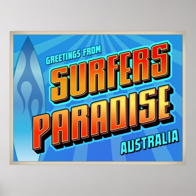 SURFERE PARADISE POSTER (Frente)