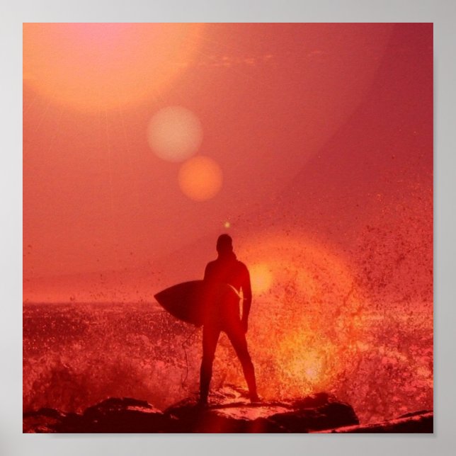 Surfing God Poster (Frente)