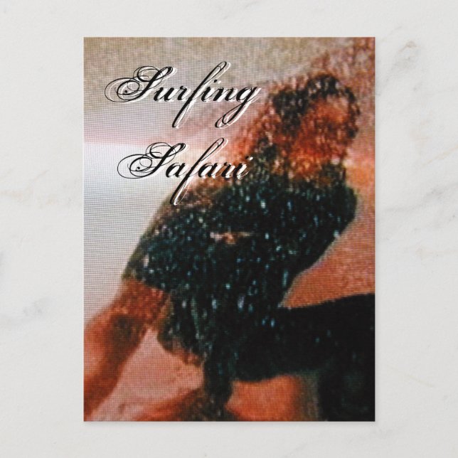 Surfing Safari I Cartão Postal - Personalizável (Frente)