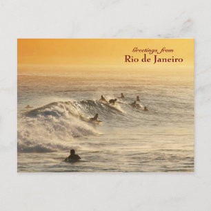 "Surfistas, Rio de Janeiro" cartão postal