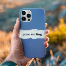 surfou, para o azul