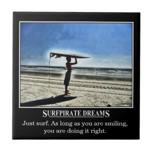 Surfpirate sonha o azulejo da motivação