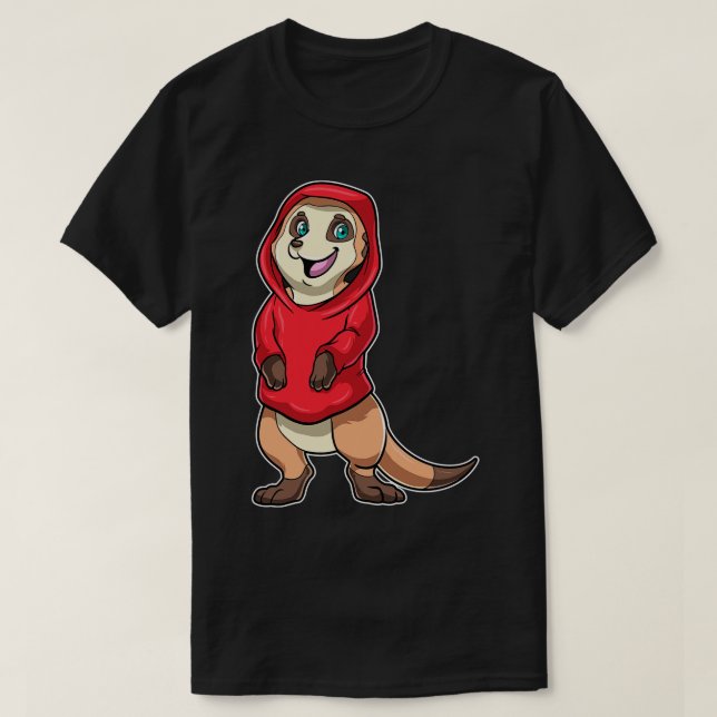 Suricata com Suéter Vermelho (Frente do Design)