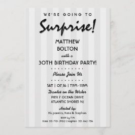 SURPRESA! 30 ou qualquer Convite de aniversário