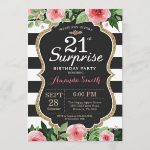 Surpresa aniversário de 21 anos de Convite para Mu