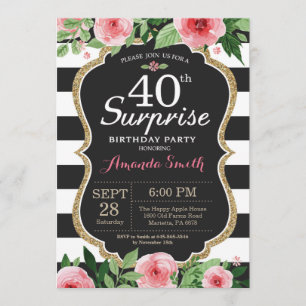 Surpresa aniversário de 40 anos de Convite Mulhere