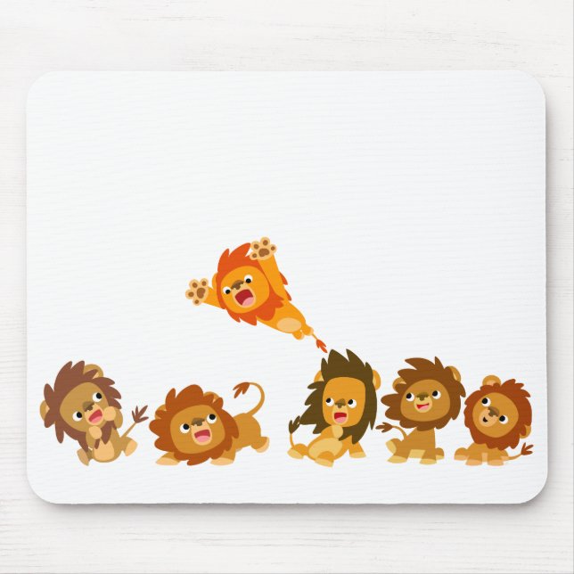 Surpresa! Cartoon Bonito Lions Mousepad (Frente)