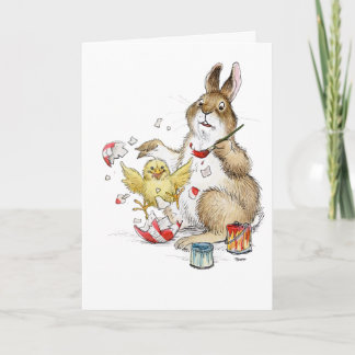 Surpresa de cartão de pintura de ovo de Páscoa!