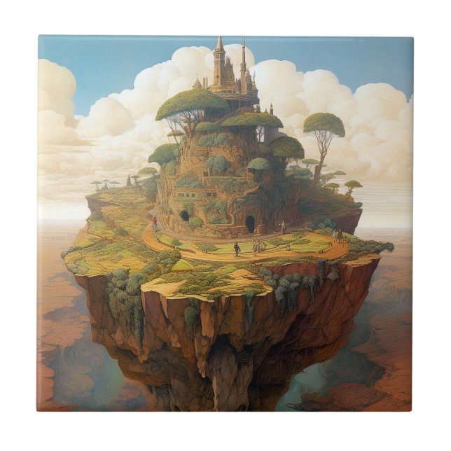 Surreal Island Landscape Fantasy Art (Frente)