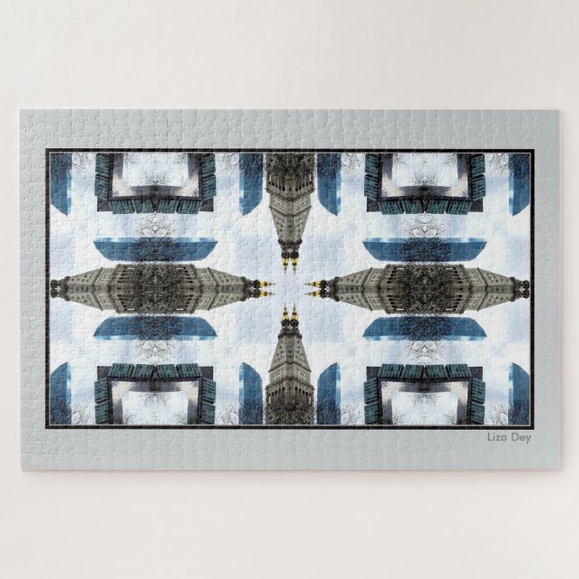 Surreal Landmark Abstrato Jigsera Quebra-cabeça 2 (Horizontal)