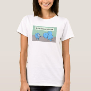 Surrealismo Círculo Mulheres de arte camisa humor