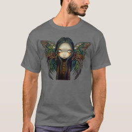Surrealismo gótico voado do anjo da CAMISA do