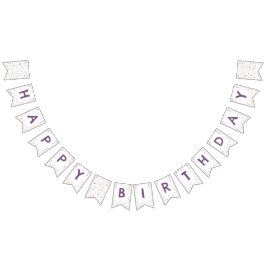 Susan Confetti Watercolor Pontos Bandeira