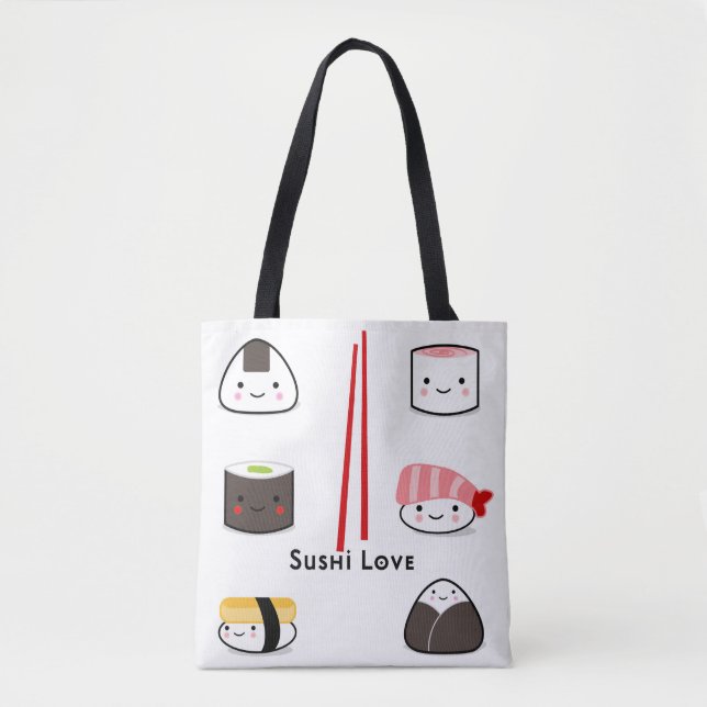 Sushi adora comprar a bolsa de tote (Frente)