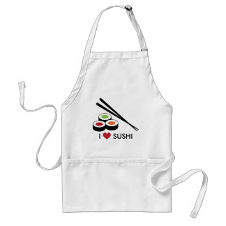 Sushi bonito Rolls - avental do sushi do amor de I