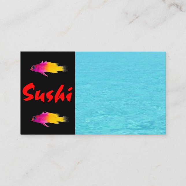Sushi Cartão de visita (Frente)