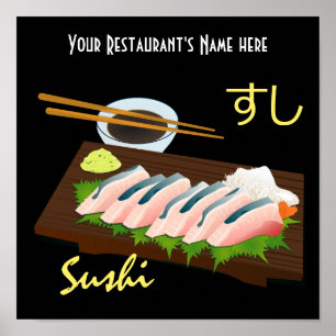 Sushi De Refeições Japonês, Papel Poster De Val