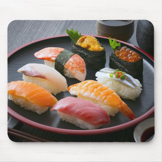 Sushi Elegance – Traditional Japanese Mouse Pad (Frente)