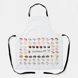 Sushi Guide Apron – Japanese Food Chart