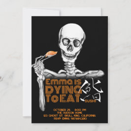 SUSHI Halloween cartões de convite