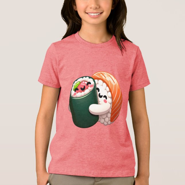 Sushi Hug Art sorridente para Comidas amantes (Frente)