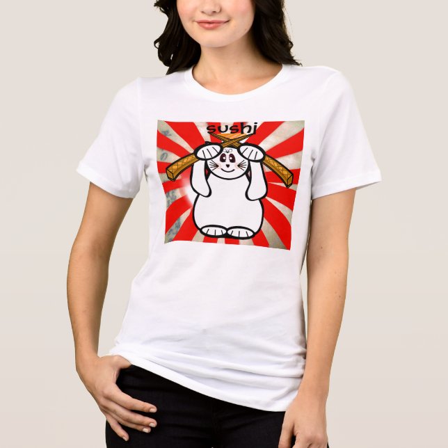 Sushi Maneki Neko Shirt (Frente)