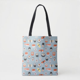 Sushi Nigiri Maki Roll Comida Japonês Art Tote Bag