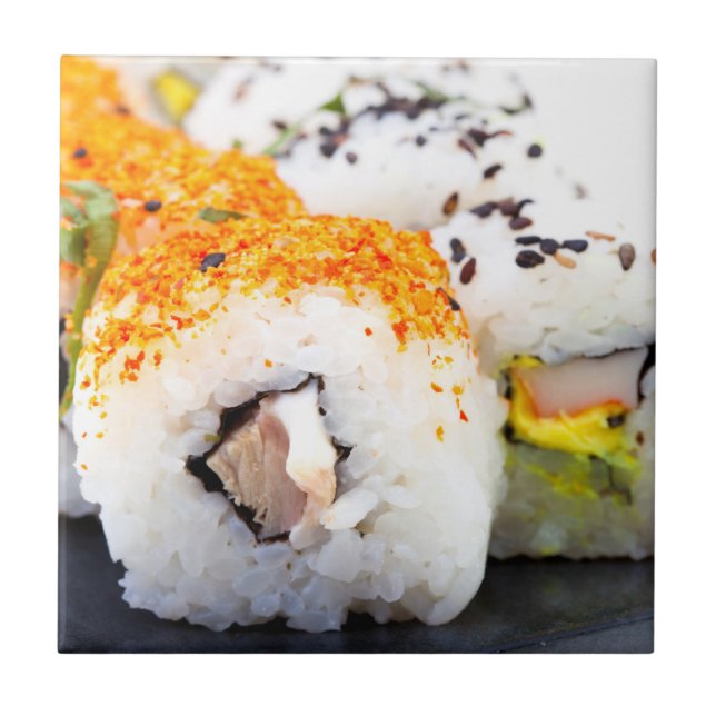 Sushi num prato (Frente)