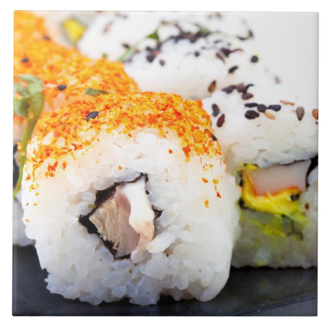 Sushi num prato (Frente)